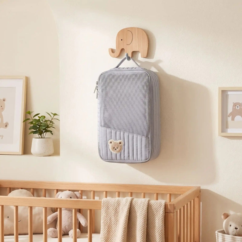sac a langer bleu matelassé