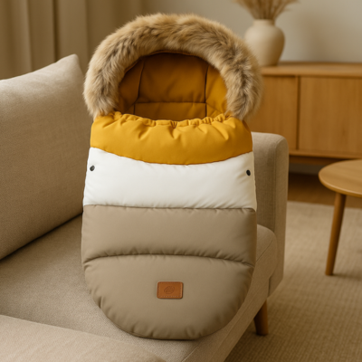 Chancelière bébé douceur tricolore