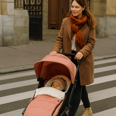 chanceliere pour poussette bébé balade matin froid