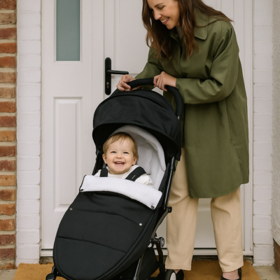 Chanceliere pour poussette bébé promenade avec maman