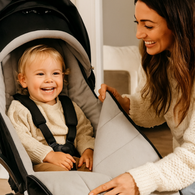 chanceliere pour poussette ouverture flexible