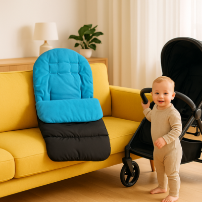 chanceliere poussette eliot sur canapé