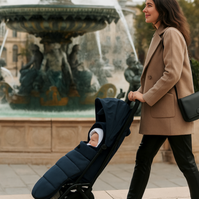 chanceliere poussette oceanie sortie avec maman