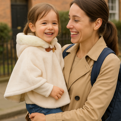 poncho bébé chic et tendance