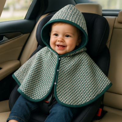 poncho bébé voiture trajet confort