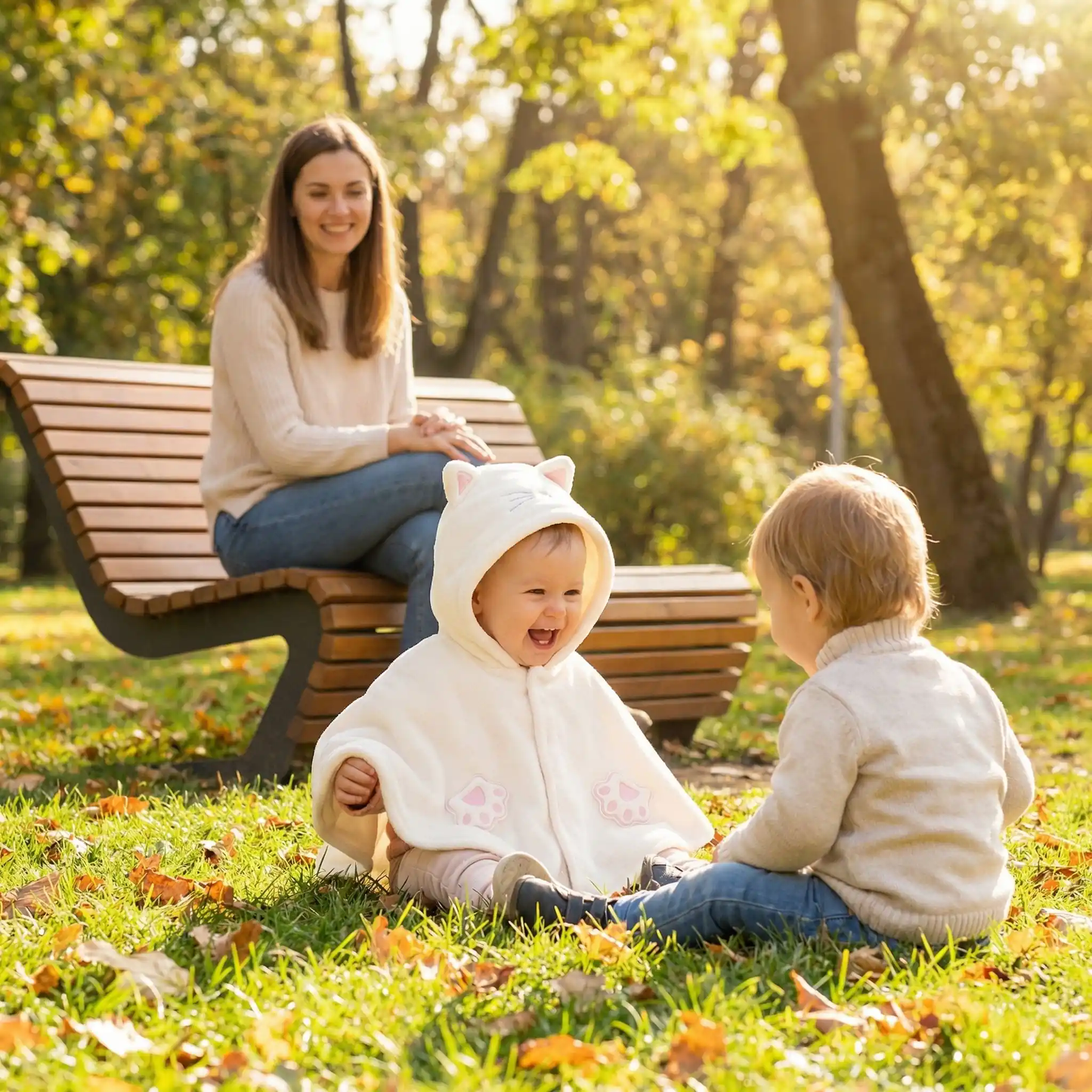 ponchos bebe coton doux liberté jeu