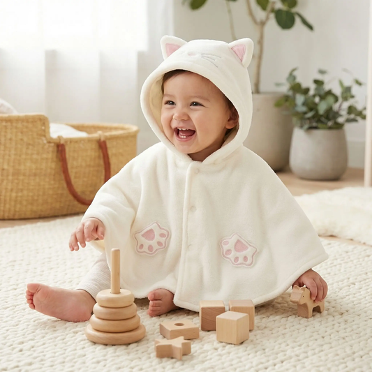 ponchos bebe coton doux texture agréable