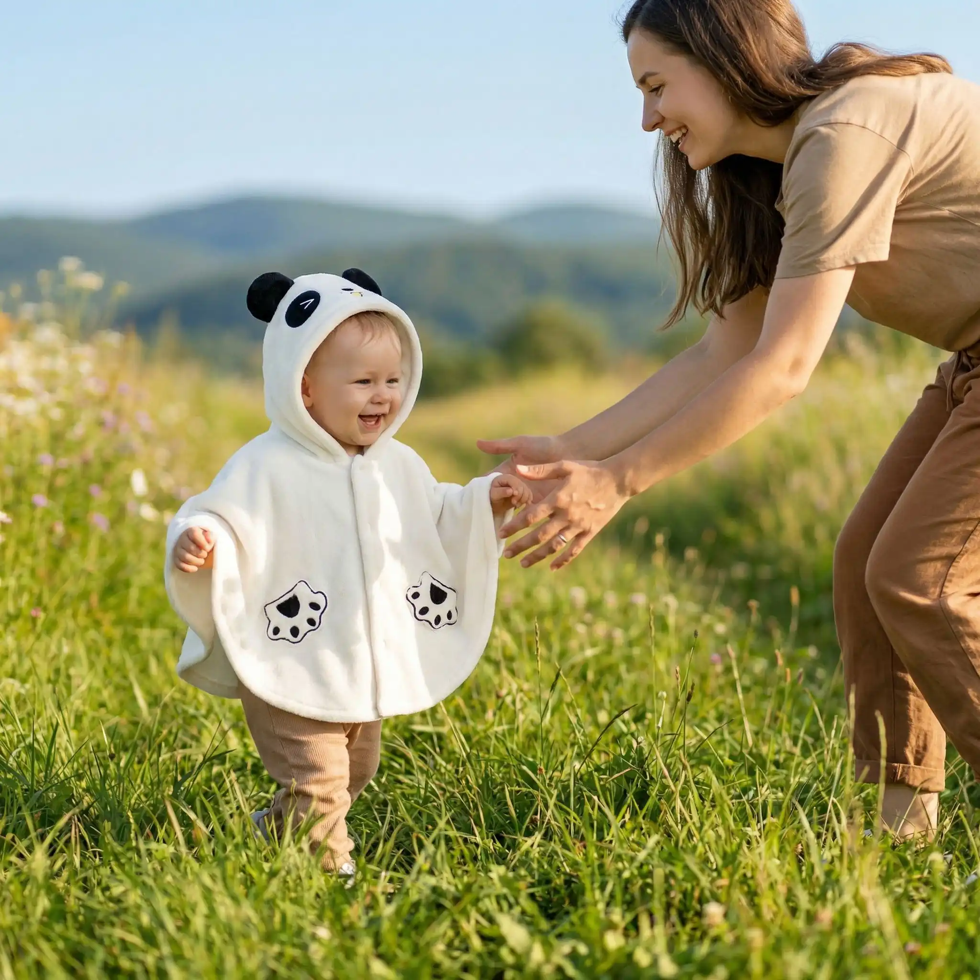 ponchos bebe pandani ludique