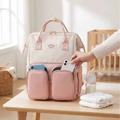 sac à dos à langer bybag rose
