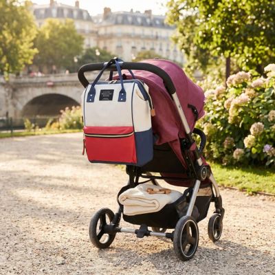 sac à langer à dos dolly système accroche poussette