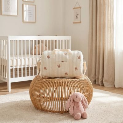 sac à langer bébé rosie motif lapin rose