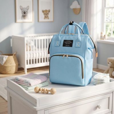 sac a langer bleu style bag design moderne