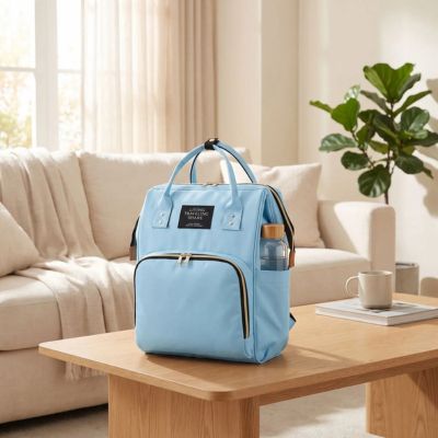 sac a langer bleu style bag pratique