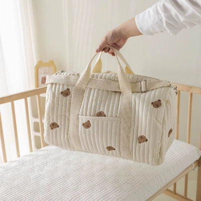 sac a langer grande capacite brodée