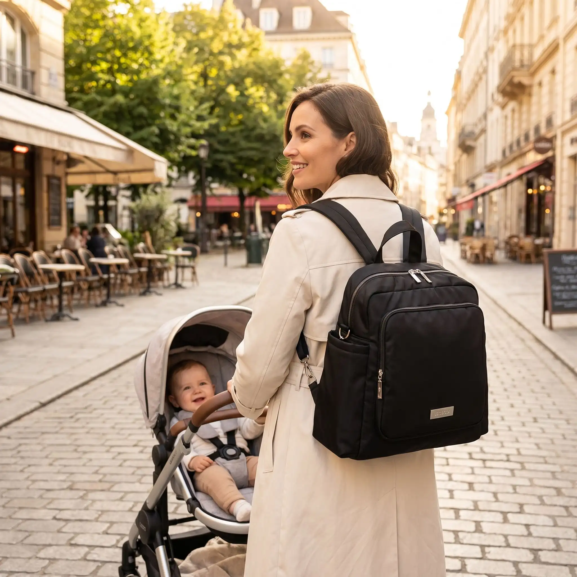 sac à langer multipoches déplacement quotidien