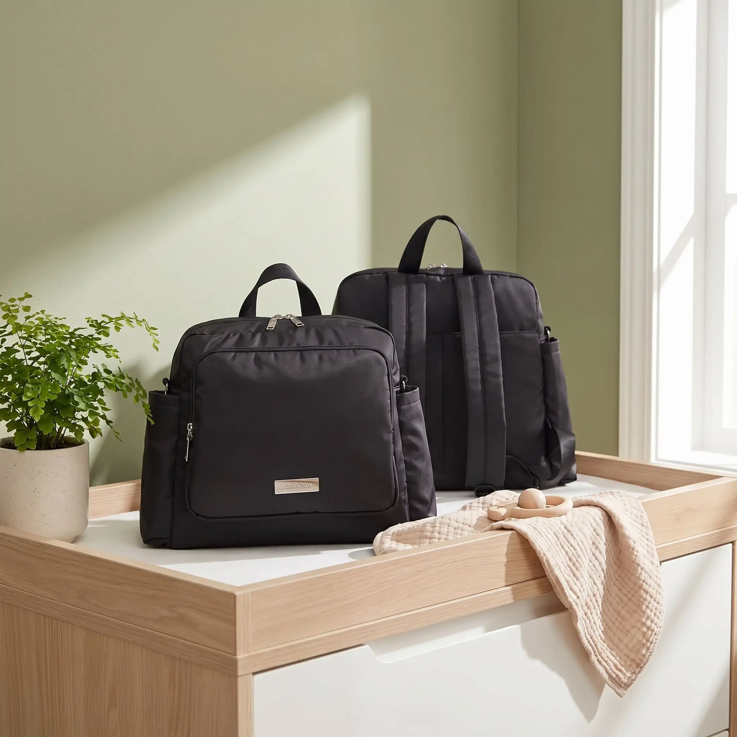 sac à langer multipoches fonctionnel