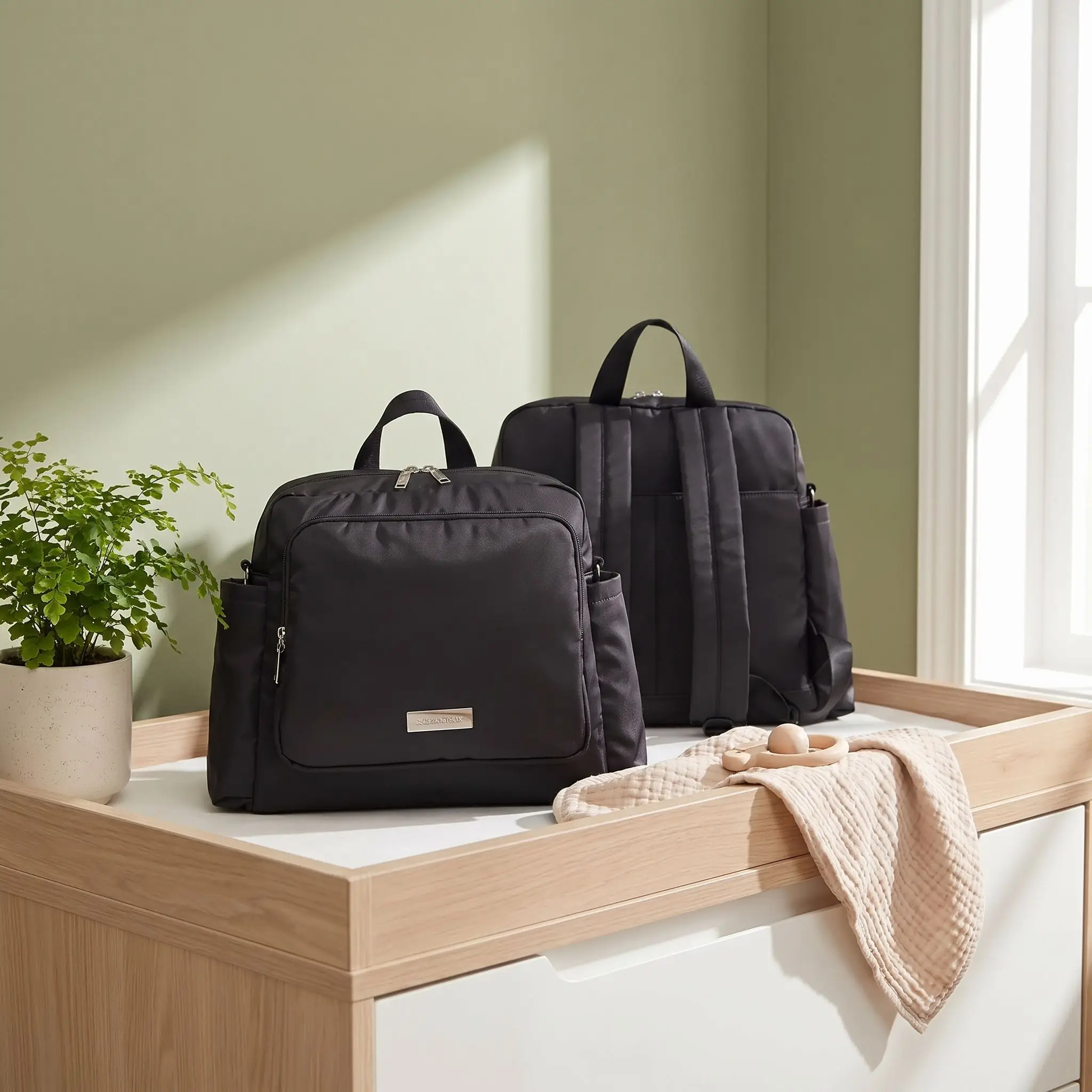 sac à langer multipoches fonctionnel