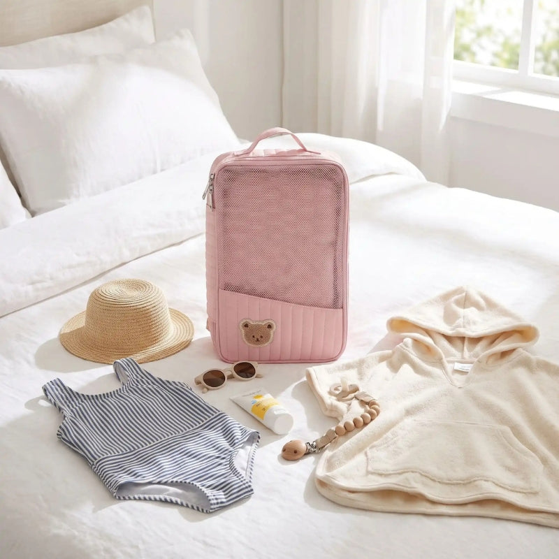 sac a langer rose compact pratique